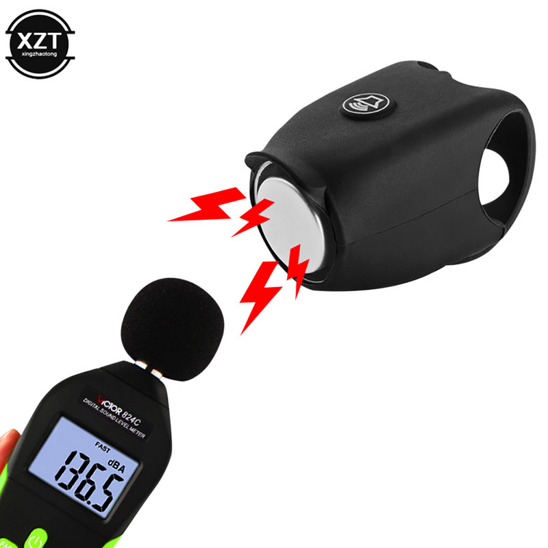 Új kerékpárcsengő 120db vízálló kerékpáros kerékpár csengő elektromos kürt Mini hordozható szilikon MTB országúti kerékpáros kormánycsengő