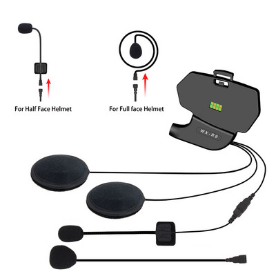 WAYXIN For R9 Accessories Ηχείο Bluetooth Intercom Μοτοσικλέτα Δωρεάν αποστολή