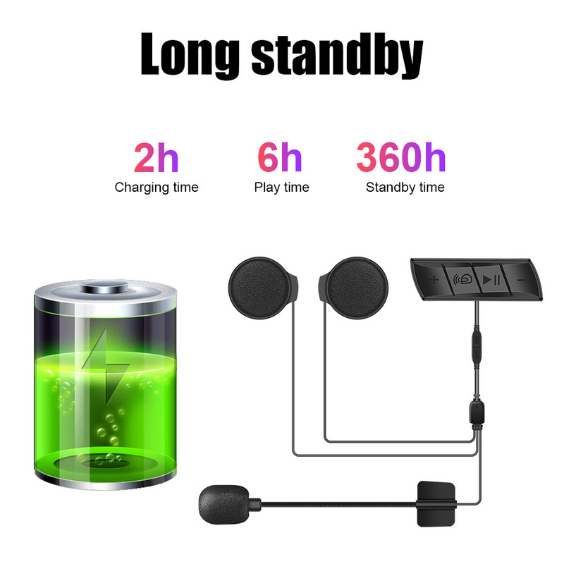 Motoros sisak fejhallgató Bluetooth hangszóró vezeték nélküli fülhallgató mikrofon készlet Sztereó FM MP3 lejátszó Vízálló okos kiegészítők