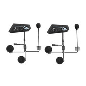 2 készlet Motorkerékpár 5.0 Bluetooth sisak Intercom univerzális párosító fülhallgató CNC zajcsökkentéssel BT22