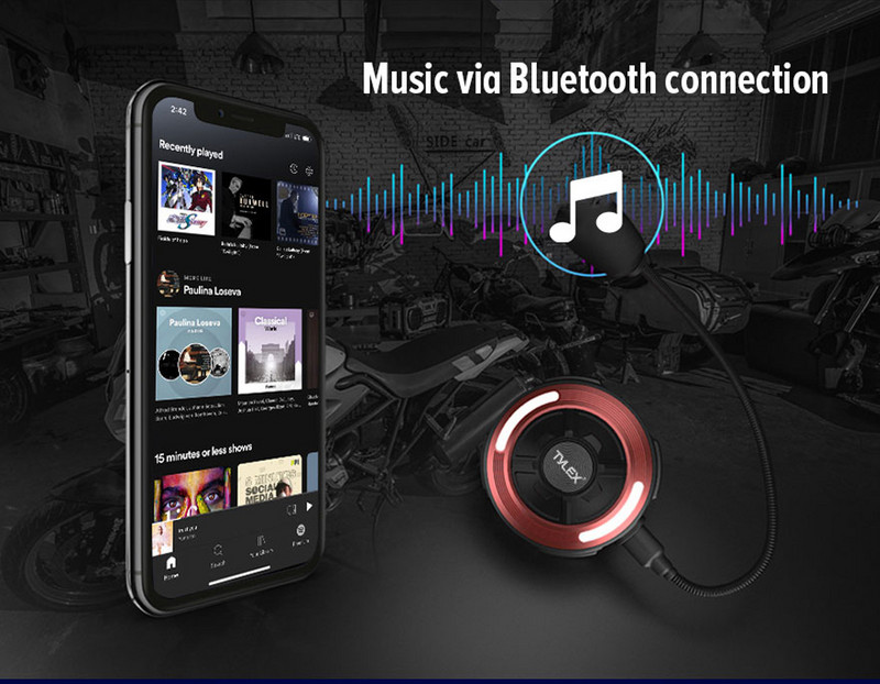 X10 Motorkerékpár Bone Conduction fejhallgató Bluetooth sisak fejhallgató vízálló Moto vezeték nélküli kihangosító zenelejátszó hangszóró