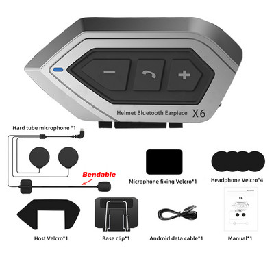 Motoros sisak fejhallgató fejhallgató Bluetooth 5.0 vezeték nélküli motoros kihangosító sztereó fülhallgató hangszóró zajcsökkentés mikrofonnal