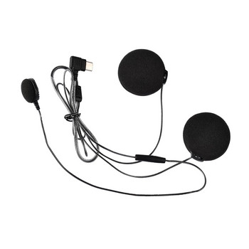 Fodsports Слушалки за слушалки с микрофон, подходящи само за M1-S Plus мотоциклетна каска Bluetooth слушалки Интерком