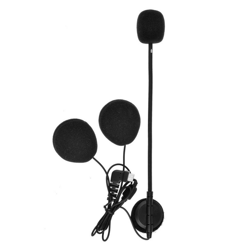 Fodsports headset fejhallgató mikrofoncsipesszel csak BT-S1 BT-S2 BT-S3 motoros sisak vezeték nélküli kaputelefonhoz