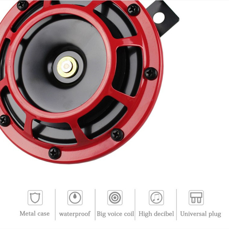 1 szett motorkerékpár légkürt Hella Super Loud kompakt elektromos robbanóhangú légkürt készlet 12V 115DB hangszóró dudák motoros autóhoz ÚJ