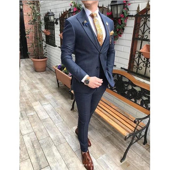 2020 Costume Homme Grey Groomsmen Groom Tuxedos Мъжка сватбена рокля Мъжко яке Блейзър Абитуриентска вечеря (сако+панталон+вратовръзка+жилетка)