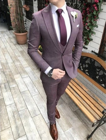 2020 Costume Homme Grey Groomsmen Groom Tuxedos Мъжка сватбена рокля Мъжко яке Блейзър Абитуриентска вечеря (сако+панталон+вратовръзка+жилетка)