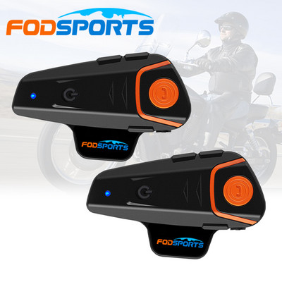 FodSports BT-S2 Pro Vodootporni interfon 1000M Motociklistička Bluetooth kaciga Slušalica Interkom moto Interkomunikador s FM radiom