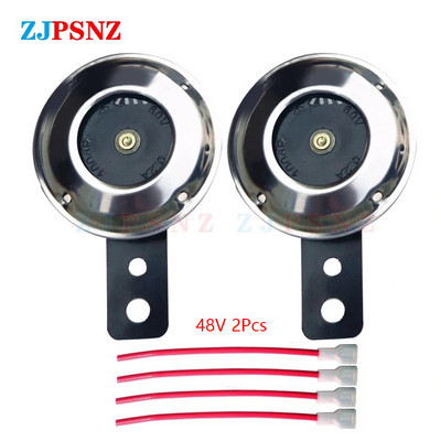 48V 60V univerzális motorkerékpár elektromos kerékpár dudák krómozott 1,5A vízálló hangszórók robogóhoz Moped Dirt E-Bike ATV