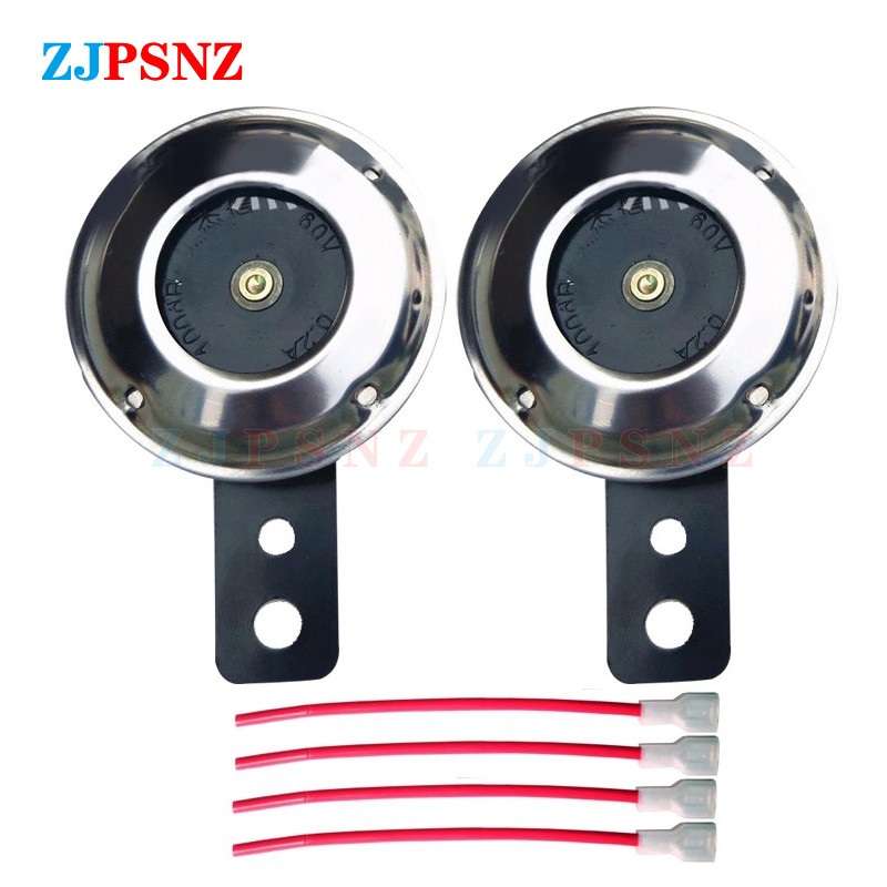 48V 60V univerzális motorkerékpár elektromos kerékpár dudák krómozott 1,5A vízálló hangszórók robogóhoz Moped Dirt E-Bike ATV