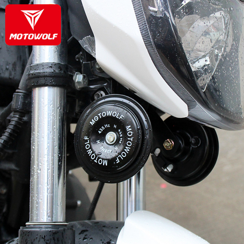 Univerzális motorkerékpár/autó kürt elektromos kerékpár/robogó figyelmeztető csigakürt magas és alacsony hangzású, ultrahangos 12V vízálló kürt