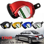 1 db 12,3x7,4 cm 12V vízálló univerzális DC 130db autós motor csiga légkürt sziréna szuper hangos teherautó motorhoz