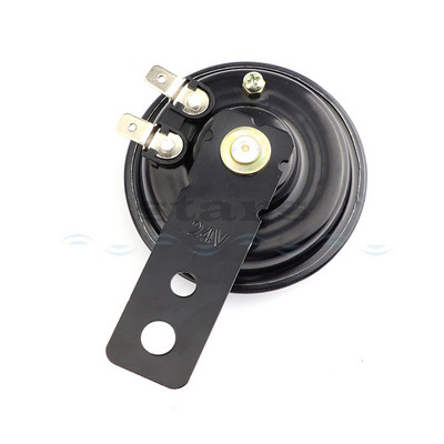 Univerzális 12 24 36 48 60 V-os motorkerékpár elektromos kürt készlet jelhangszóró vízálló kerek hangos kürt robogóhoz Moped Dirt Bike ATV