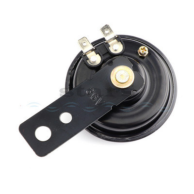 Univerzális 12 24 36 48 60 V-os motorkerékpár elektromos kürt készlet jelhangszóró vízálló kerek hangos kürt robogóhoz Moped Dirt Bike ATV