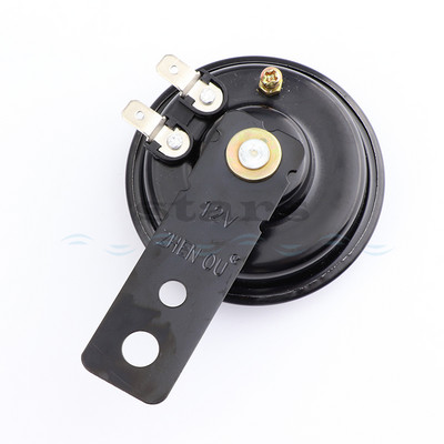 Univerzális 12 24 36 48 60 V-os motorkerékpár elektromos kürt készlet jelhangszóró vízálló kerek hangos kürt robogóhoz Moped Dirt Bike ATV