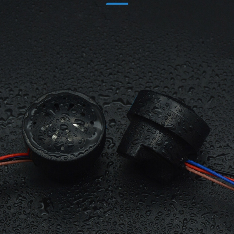 1 vnt universalus motociklo elektrinis garsinis garsiakalbis 48V 60V vandeniui atsparus apvalus garsiakalbis, skirtas motorolerio elektrinių transporto priemonių dviračių trimitui