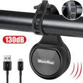 Univerzális elektromos csengő kürt kerékpár motoros riasztó lopásgátló hangszóró vízálló állítható kerékpár kürt USB újratölthető