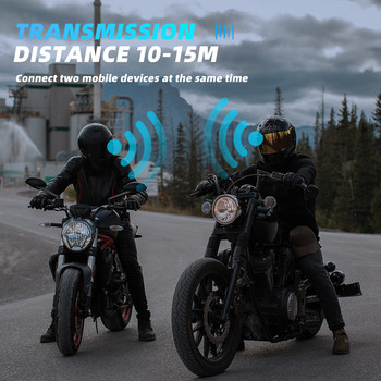 Нова BT12 мотоциклетна каска Слушалки Комплект за хендсфри разговори Стерео против смущения Водоустойчив Музикален плейър Високоговорител Безжични слушалки
