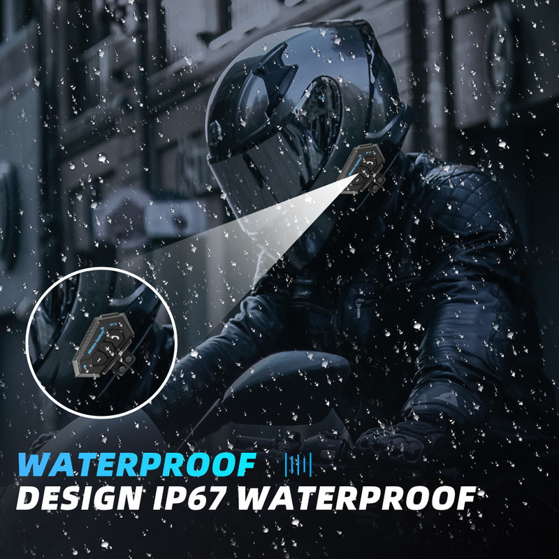 Új BT12 motoros sisak fejhallgató kihangosító készlet sztereó interferencia vízálló zenelejátszó hangszóró vezeték nélküli fülhallgató