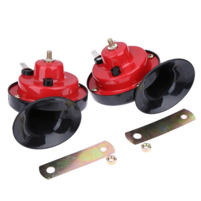 Motorkerékpár autó csigakürt 12V elektromos légkürt motorkerékpár robogók teherautó E-bike hangszórók kéthangú kürt hangos jelző univerzális