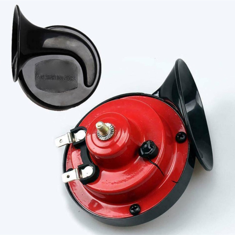 Motorkerékpár autó csigakürt 12V elektromos légkürt motorkerékpár robogók teherautó E-bike hangszórók kéthangú kürt hangos jelző univerzális