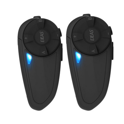 2db/tétel EJEAS Q7 Bluetooth 5.0 Intercom Pair 7 Riders Vezeték nélküli Vízálló Interphone Headsetek Motoros Headset Interphone