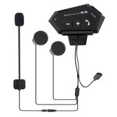 BT-12B motoros sisak fülhallgató Bluetooth 5.0+CSR fejhallgató 2000mah akkumulátoros kihangosító kaputelefon teljes/fél arcú sisakhoz