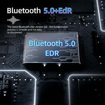BT8 Мотоциклетна каска Слушалки Bluetooth V5.0 Безжични слушалки Поддръжка на високоговорител Handsfree разговори Стерео микрофон Гласов контрол