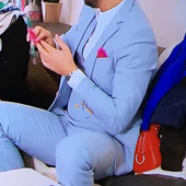 Világoskék férfi öltönyök esküvőre, 3 részes egyedi vőlegény szmoking rovátkolt hajtókás férfi öltöny szett kabát mellény nadrággal Új divat