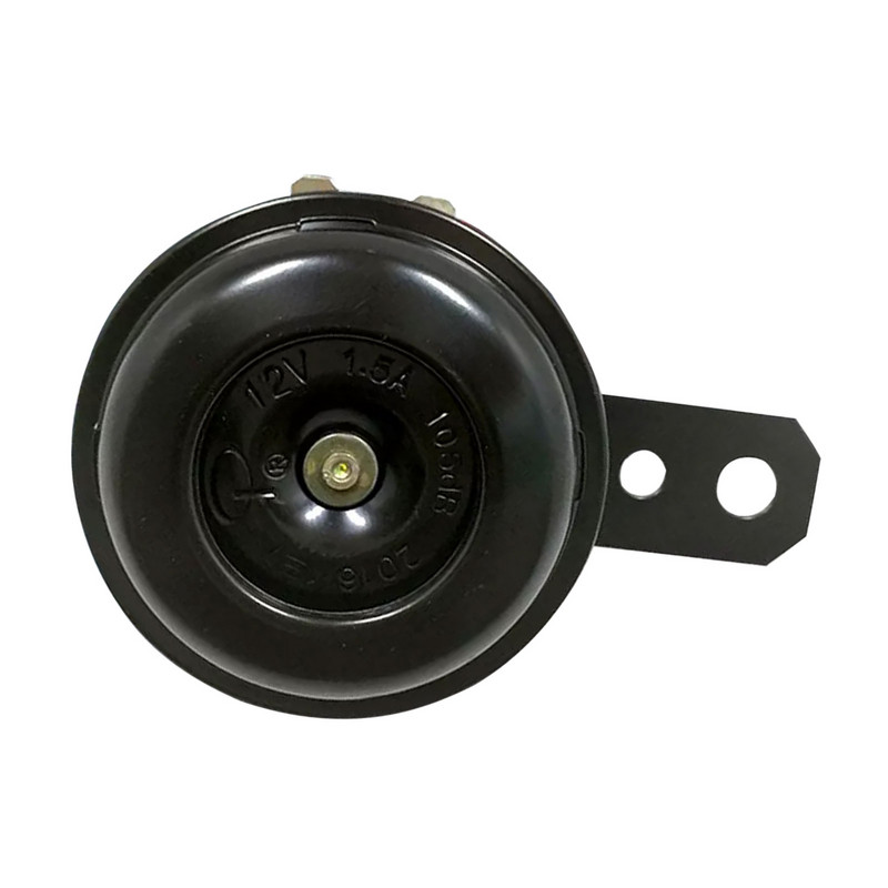 Univerzális 12V-os kürt 1,5A 105db motorkerékpár elektromos kürt készlet vízálló kerek hangos kürt hangszórók jel motorkerékpárokhoz