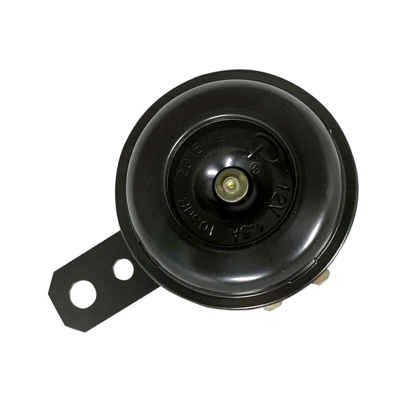 Univerzális 12V-os kürt 1,5A 105db motorkerékpár elektromos kürt készlet vízálló kerek hangos kürt hangszórók jel motorkerékpárokhoz