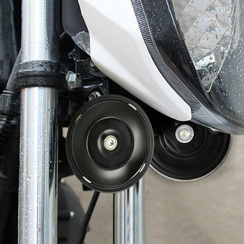 DC12V 1.5A 110dB Силен въздушен клаксон Тромпет за електрически мотоциклет/скутер Универсален електрически въздушен клаксон Силен тон Звук Водоустойчив