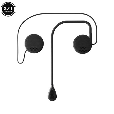 Moto Helmet Headset Bluetooth-kompatibilis 5.0 Ultravékony motorkerékpáros fülhallgató vezeték nélküli hangszóró fejhallgató kihangosító hívás zenelejátszás