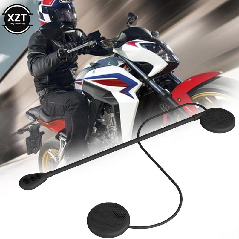 Moto Helmet Headset Bluetooth-kompatibilis 5.0 Ultravékony motorkerékpáros fülhallgató vezeték nélküli hangszóró fejhallgató kihangosító hívás zenelejátszás
