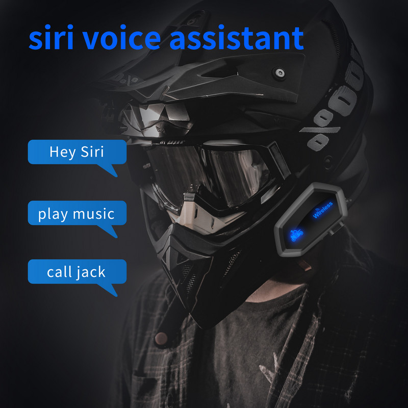 Bluetooth motoros sisak fejhallgató vezeték nélküli kihangosító motoros fejhallgató zenei fülhallgató kihangosító hívás vízálló kerékpáros fejhallgató