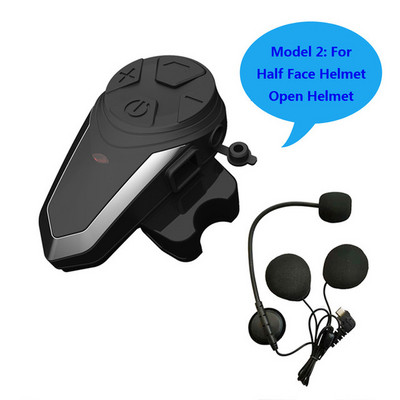 BT-S3 motoros sisak Intercom Moto sisak Bluetooth fejhallgató vízálló Intercomunicador BT Interphone FM