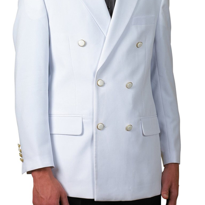 Fehér, dupla mellű vőlegény szmoking esküvőre, 2 részes, vékony szabású formális férfi báli öltöny szett kabát fekete nadrággal, 2020 divat