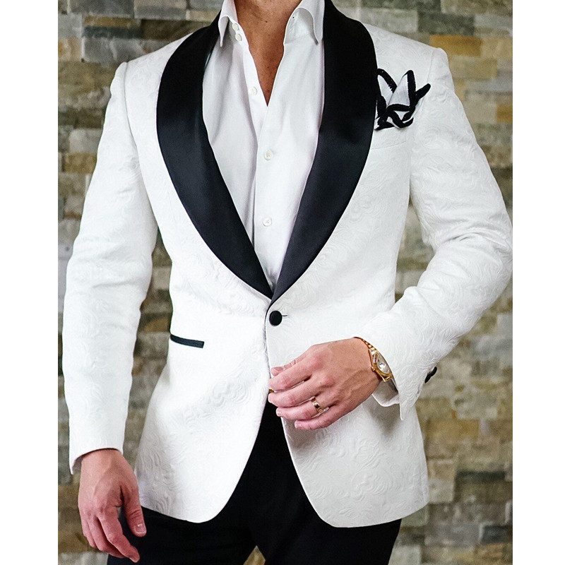 Virágmintás esküvői szmoking vőfélyeknek, karcsú szabású, egyedi férfi öltönyök, 2 részes férfi divatos olasz blézer nadrággal, 2021