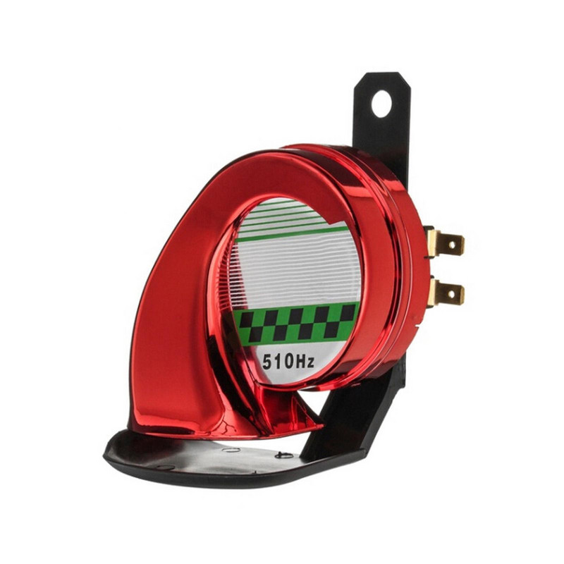 Elektronikus csiga légkürt motorkerékpár hangos hangszóróhoz 12V 510HZ 130DB motorkerékpár csigakürt csiga légkürt I9V5