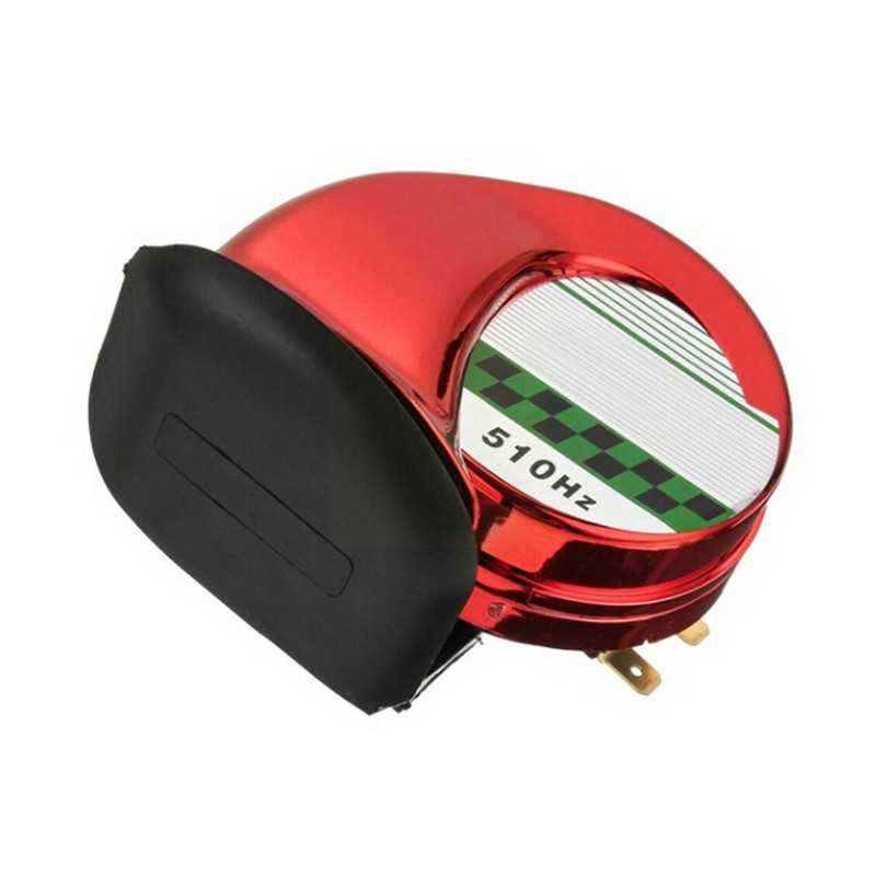 Elektronikus csiga légkürt motorkerékpár hangos hangszóróhoz 12V 510HZ 130DB motorkerékpár csigakürt csiga légkürt I9V5