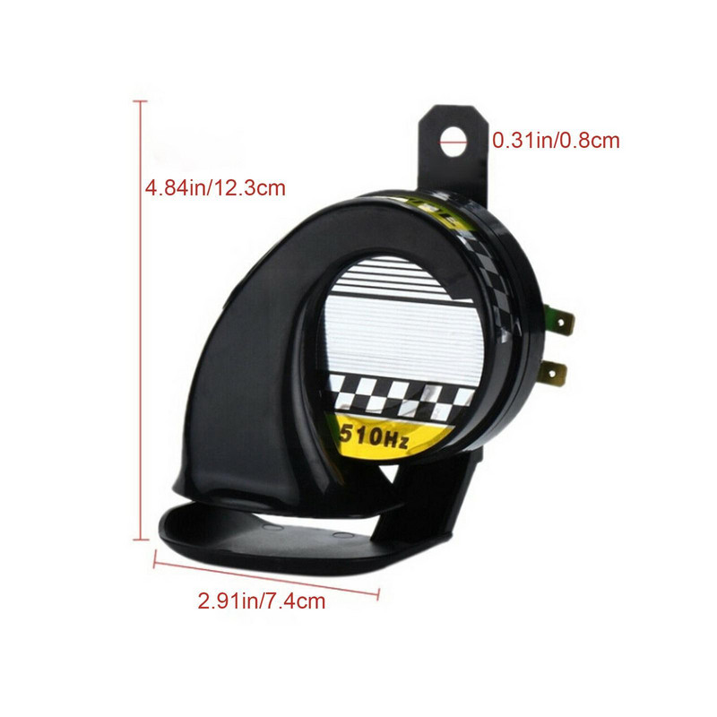 Elektronikus csiga légkürt motorkerékpár hangos hangszóróhoz 12V 510HZ 130DB motorkerékpár csigakürt csiga légkürt I9V5
