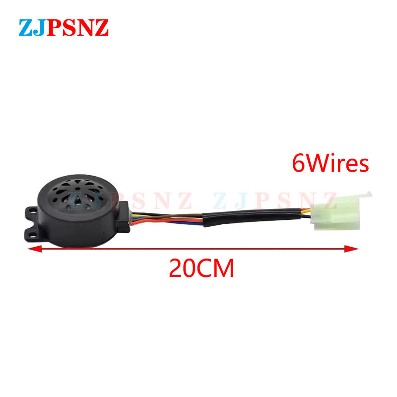 48V-72V 4in1 sarv tagurdusrool Vargusvastane sarve elektrooniline kõlar veekindel mootorratta rolleri jaoks Ebike elektriline 6 juhtmest