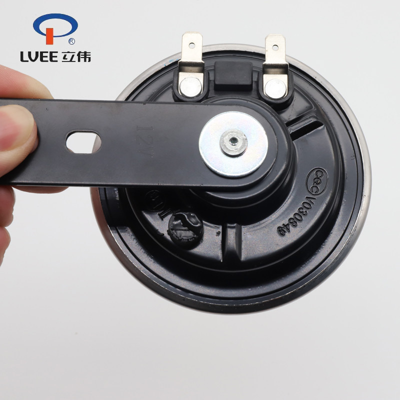 LVEE DL126 sorozat 12v motorkürt Univerzális vízálló elektromos kürt 12V 105db motoros robogó Loud Sound ezüst