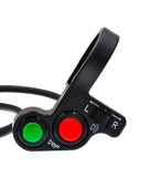 Buton de semnalizare pentru ghidonul motocicletei și comutator claxon Motocicletă 7/8 Claxon pentru ghidon Semnalizator pentru cap Comutator fascicul de lumină