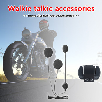 Мотоциклетна каска Интерком Стерео слушалки Bluetooth-съвместима безжична комуникация Мотоциклет Музикален микрофон с щипка за V4 V6