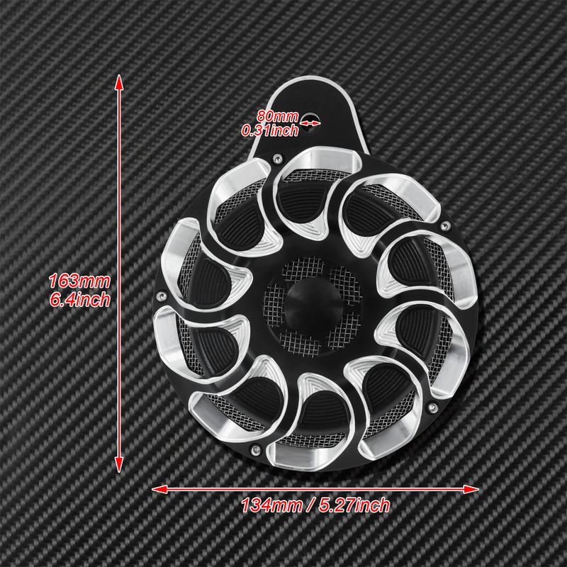 Motorkürt fedél Kürt hangszóró alumínium fekete és króm Harley Touring FLHT Electra Glide 91-17 Sportster XL