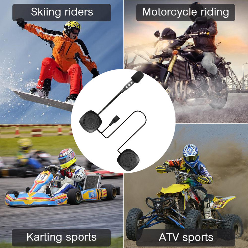 BT5.0 motoros sisak fejhallgató Bluetooth vezeték nélküli sisak kihangosító hangszóró zene fejhallgató kihangosító készlet MP3 GPS telefonhoz