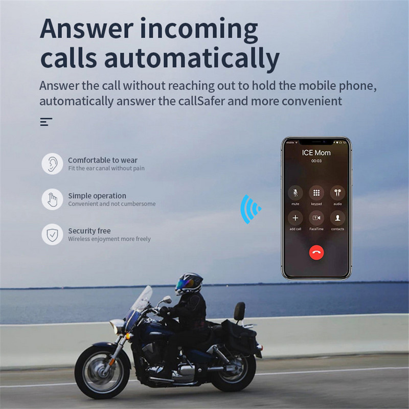 BT5.0 motoros sisak fejhallgató Bluetooth vezeték nélküli sisak kihangosító hangszóró zene fejhallgató kihangosító készlet MP3 GPS telefonhoz