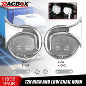 Új 1 páros 130DB motorkerékpár hangos, kéthangú elektromos csiga légkürt sziréna, 12 V-os magas elektromos basszus trombita autómotorokhoz