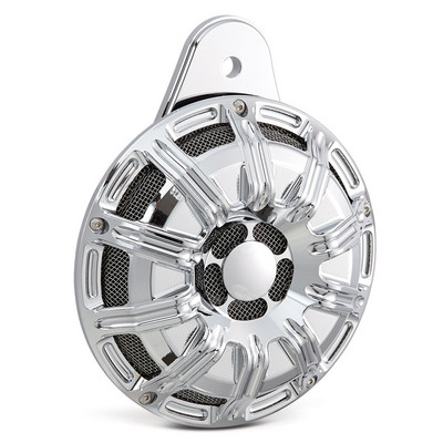 Motorkerékpár CNC kürtvédő fekete/króm Harley Touring FLHR FLHT 1991-2017 FLT nagy ikerkürt Sportster XL 883 1200 2007-2018